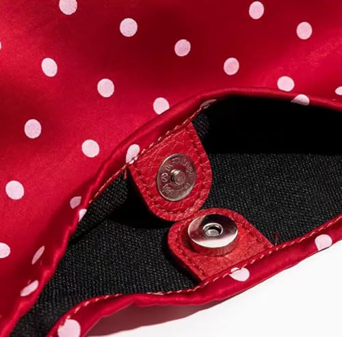 Polka Dot Tote Shoulder Bag for Women Lightweight Commuter Shoulder Purse Retro Canvas Hobo Handbag Spacious Underarm Tote2