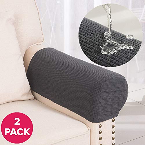 Larvinhom Armrest Covers Anti-Slip Waterproof Furniture Protector Armchair Slipcovers for Recliner Sofa Set