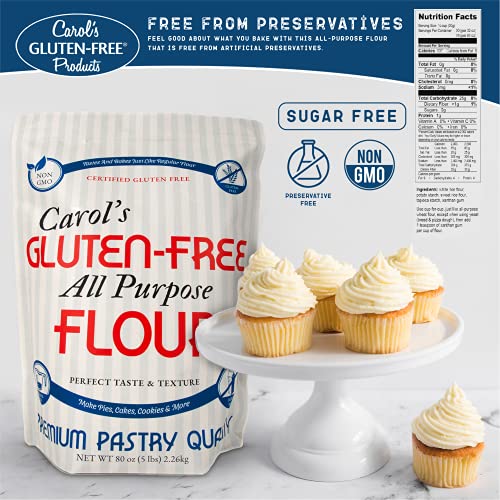 Carol'S Gluten Free Flour All Purpose 1 To 1 For Bread Baking, Pizza Dough, Cookie Mix, Gluten Free Snacks thumb #3