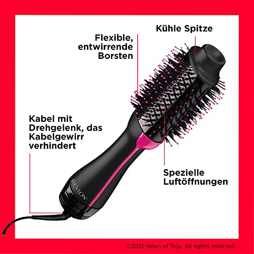 Foto von Revlon Salon One-Step Haartrockner und Volumiser (One-Step, IONEN- und KERAMIKTECHNOLOGIE, mittlere bis lange Haare) RVDR5222