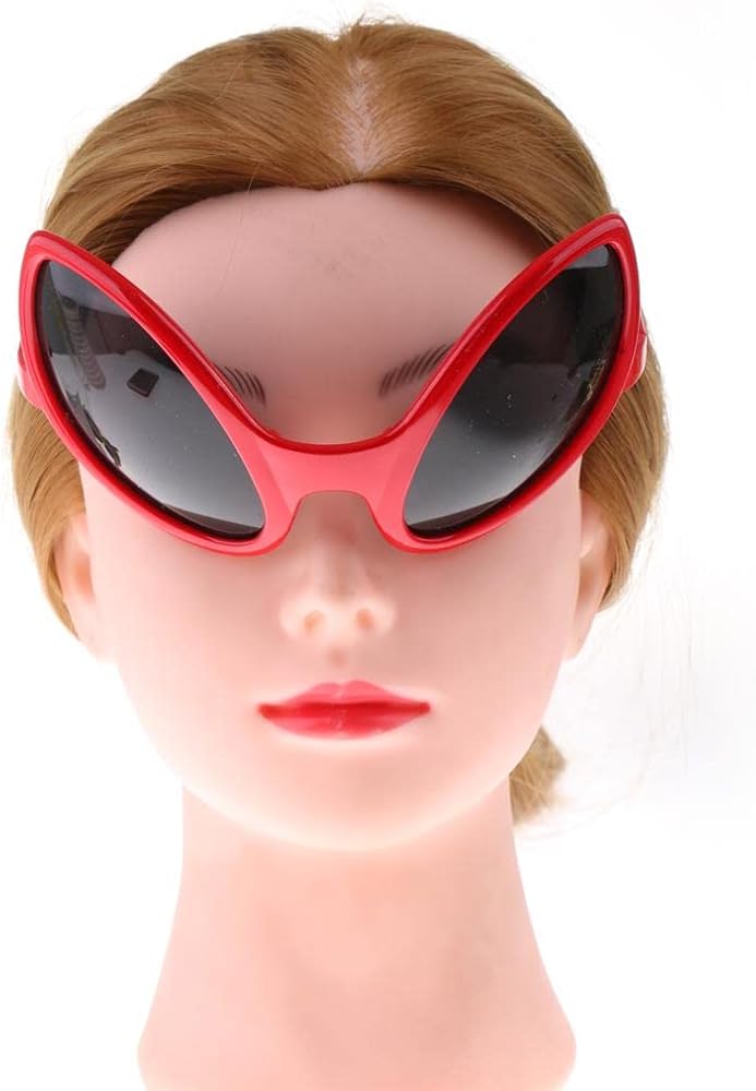 Amazon.co.jp: chiwanji エイリアンメガネ-未来的なロボット