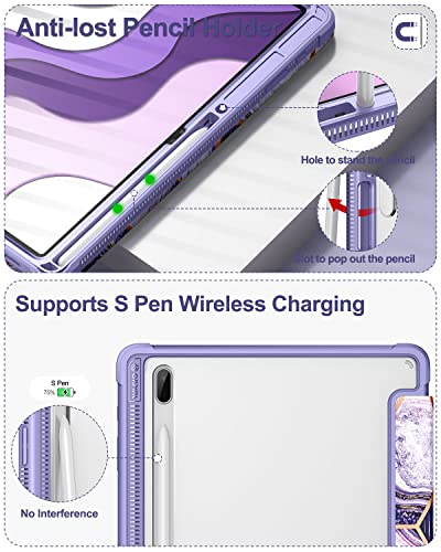 Onpint Case For Samsung Galaxy Tab S8 Plus 5G Case 12.4" 2022 & Galaxy Tab S7 Fe 5G Tablet Case 2021 & Galaxy Tab S7 Plus Case 2020, Full Body Protective Cover With Magnetic Trifold Stand #TOP3