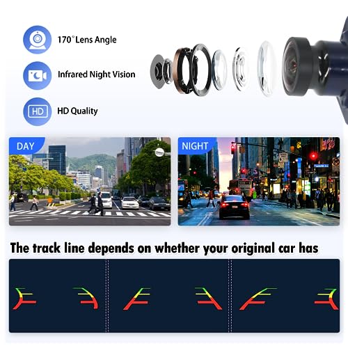 Image of Backup Reverse Camera, Rear View Camera Replacement for Ford F150 Accessories 2010-2014 Ford Mustang 2015-2020 Lincoln MKC 2015-2019 OEM Replaces# BL3Z-19G490-B