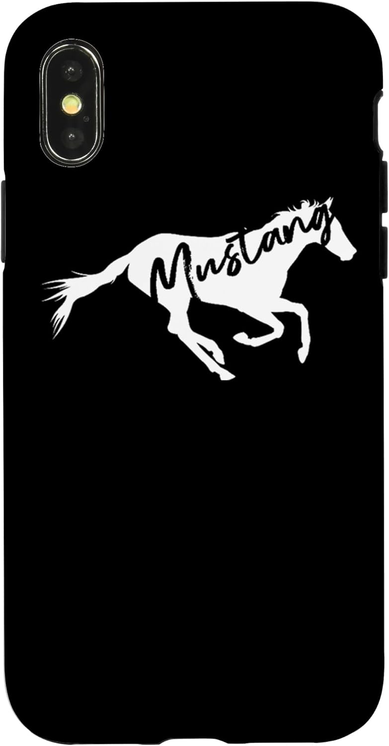 Running Wild Mustang Horse Breed Lover Silhouette Case for iPhone 12 Pro Max