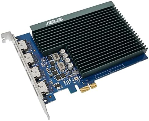 ASUS GT710-4H-SL-2GD5 GeForce GT 710 2GB GDRR5 with 4 x HDMI ports and single slot for silent multi-monitor productivity