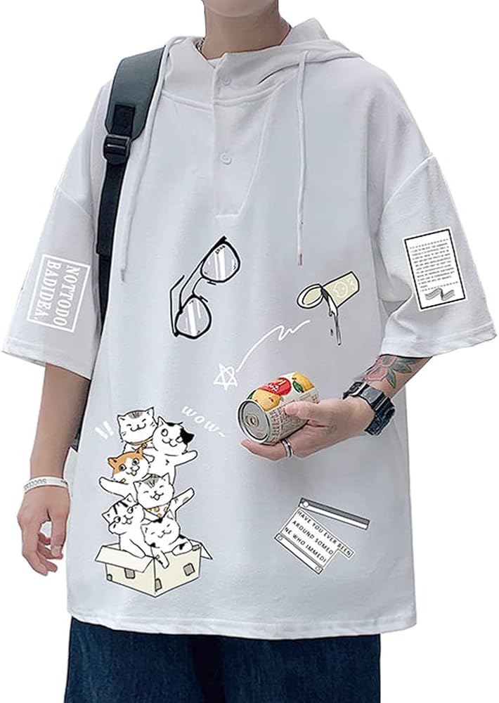 Amazon.co.jp: [Aidemeng] パーカー メンズ 夏服 半袖 tシャツ 5分袖