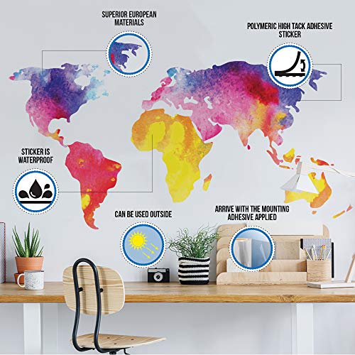 Banksy Wall Stickers - Large Banksy Monkey With Headphones Wall Art - DJ Chimp Thinker in Earphones Decal (80x55 cm) - Image 3