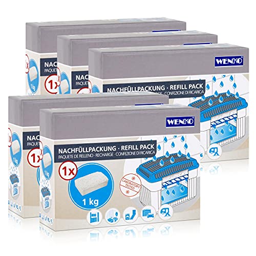 Wenko-5x-Refill-Pack-Moisture-Killer-Room-Dehumidifier-1-kg-Granules Wenko 5x Refill Pack Moisture Killer Room Dehumidifier 1 kg Granules