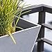 Veradek Brooklyn Rectangular Window Box Wall/Railing Planter (36 inch - 2 Pack, Light Grey)