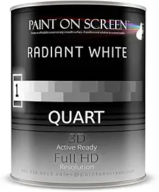 Tinta para tela de projeção - Q001 - Branco radiante