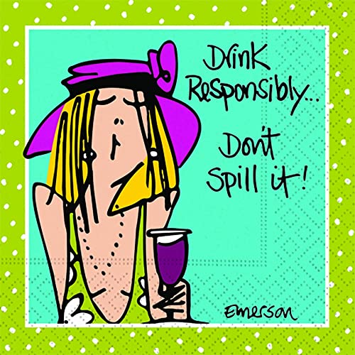 Funny Cocktail Napkins Women Fun Ladies Night Variety Pack - Bundle Includes 80 Total Paper Napkins In 4 Different Designs #TOP1