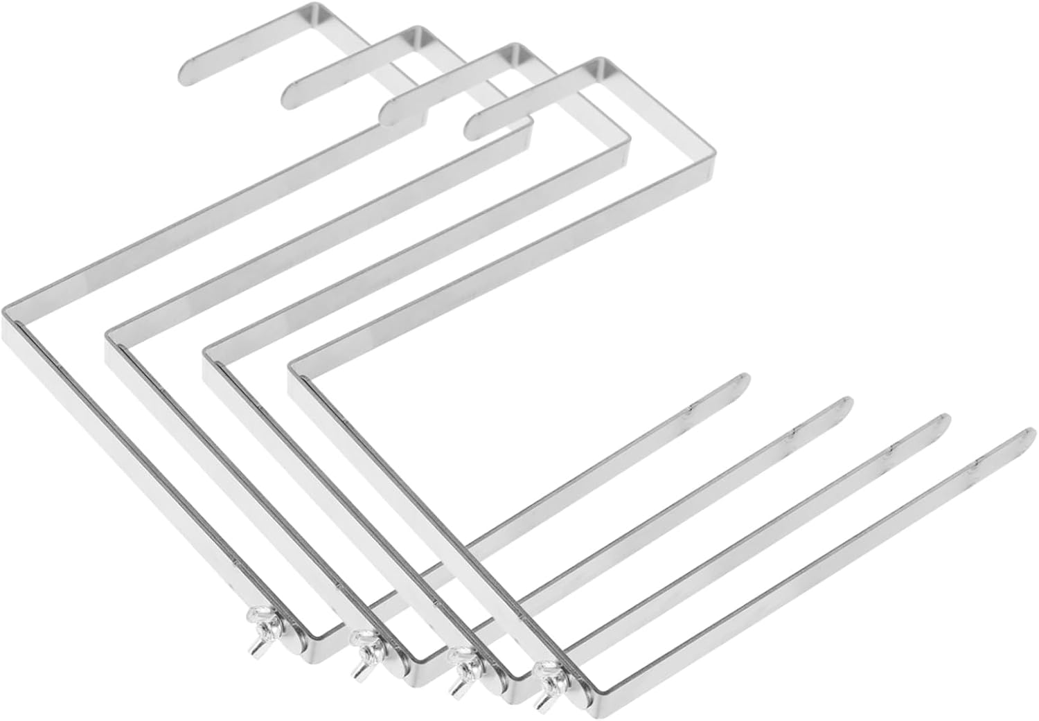 4pcs Cemetery Wreath Hanger for Graves Heavy Duty Metal Hook Flower Wreath Holder Decorative Tombstone Hanger for Headstone