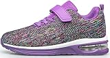 Picture of Anlarach Kids Toddler Shoes Boys Girls Athletic Running Shoes Air Cushion Sneakers for Big Kid 3 US Purple