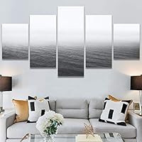 SIGNWIN 5 Panel Canvas Wall Art High Contrast Scenery for Home Decorations Ready to Hang - 60