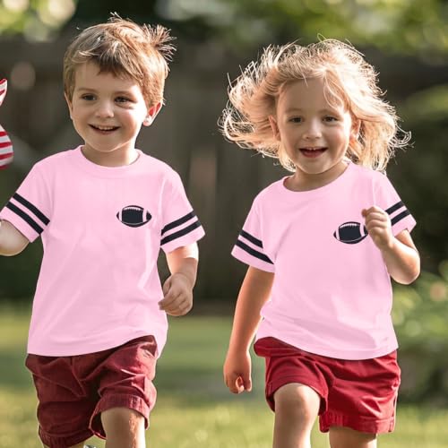 Image of Toddler Football Sister Shirt Baby Girl Game Day Tee Sports Fans 2-8T