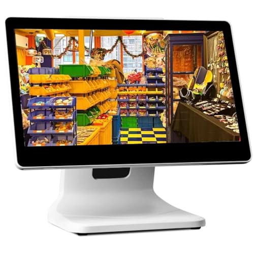 15.6 Inch Touch Screen PC POS for Small Business, All in One Smart Touch Screen Cash Register POS,...