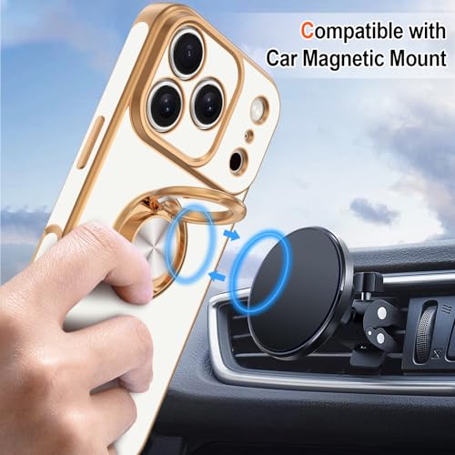 Coque magnétique iPhone 17 Pro béquille rotative anti-choc - 5