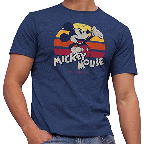 T-shirt Mickey Mouse pour homme adulte vêtement graphique vintage style rétro