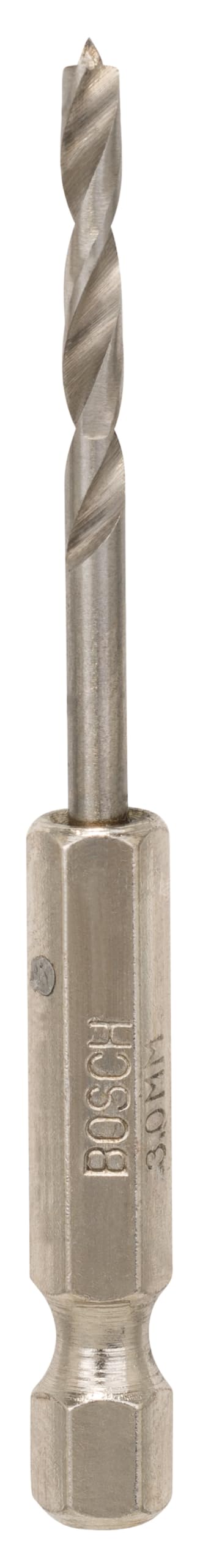 PRO Wood HSS Brad Point, 3mm x 74mm, HEX, 1 Pc
