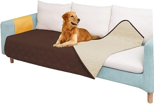 SUNNYTEX Funda de cama para perro impermeable, tapete para cama de perro, manta para mascota para sillón o sofá, Tapete para cama, protector