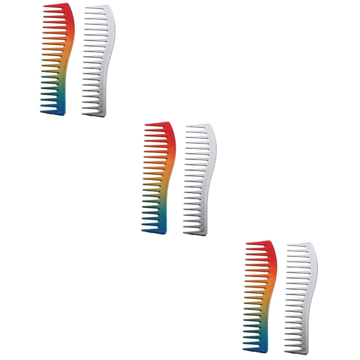 FRCOLOR 6 Piezas Peine Para Cabello Graso Peine De Pelo De Los Hombres Peine De Corte De Pelo Peluquín Para Hombre Cepillo De Pelo Para Peine De Pelo Para Peines Abdominales