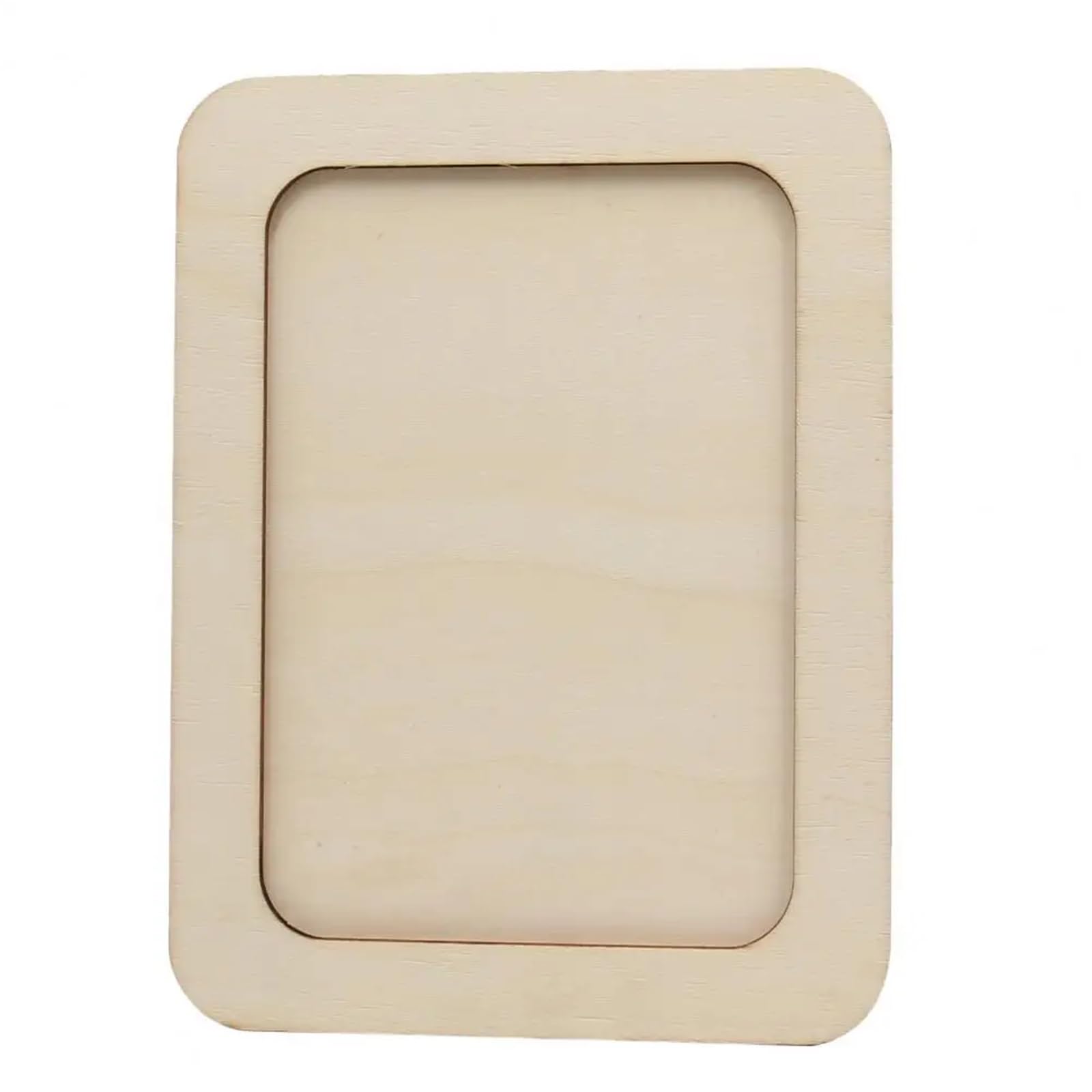 Wooden Picture Frames 10pcs Wooden Photo Frame with Back Support Solid Wood DIY Unfinished Rectangle Display Xmas Gift