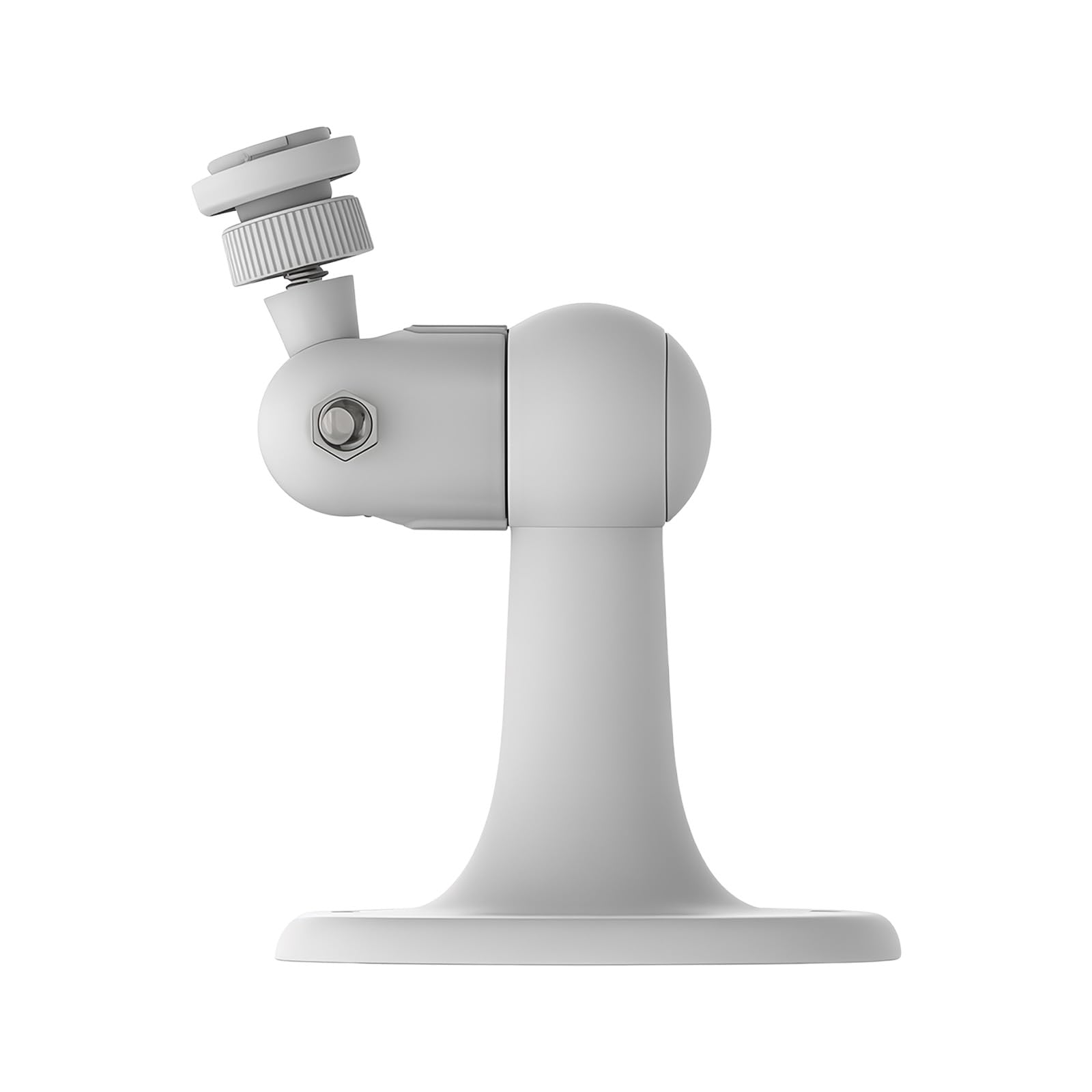 Kaeltsyn White Lightweight Abs Wall Mount Bracket For Camera Design For Easy And Durability 360 Degree Rotating Camera Stand