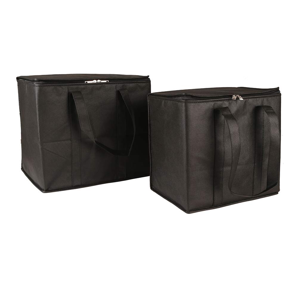 Buy Ezek Reusable Insulated Grocery Bags in Black, Stand Upright