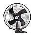10-calowy wentylator samochodowy 2 prędkość przepływu powietrza 12 V Deska rozdzielcza oscylujący pojazd samochodowy Van Ciężarówka Home Clip-On Fan,Black,24V