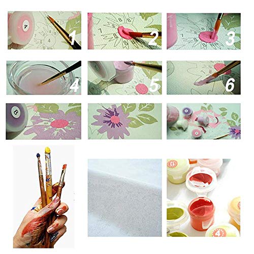 ERYUE DIY Peinture en chiffres The Beatles – Hommage et image de couverture peinture par numeros pour adultes Avec pinceau et peinture acrylique Peinture à l’huile50x70cm(Pas de cadre) - Les Beatles, Paul McCartney, John Lennon, RIngo Starr, George Harrison ERYUE DIY Peinture en chiffres The Beatles - Hommage et image de couverture peinture par numeros pour adultes Avec pinceau et peinture acrylique Peinture à l'huile50x70cm(Pas de cadre) – Image 5