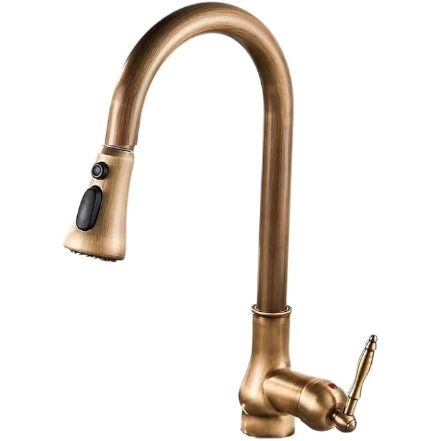 DFGHNBVC Kitchen Mixer Tap Kitchen Double Handle Hot And Cold Faucet Full Copper Vegetable Sink Dishwashing Sink Basin Swivel Faucet