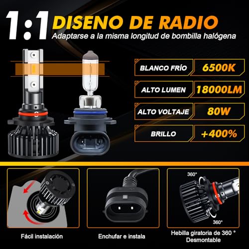Viaje Y Protección, Automotive Parts and Accessories foco 9006 Marca LIGUTEC (3)