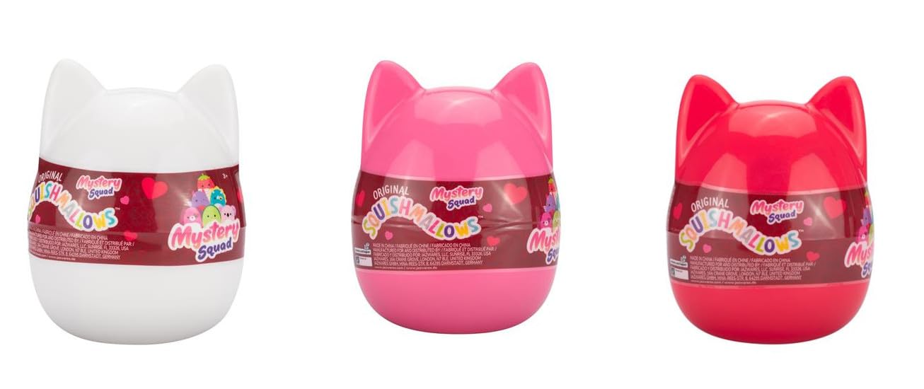 SQUISHMALLOWS Kapsuła Walentynki, pluszak, 10 cm