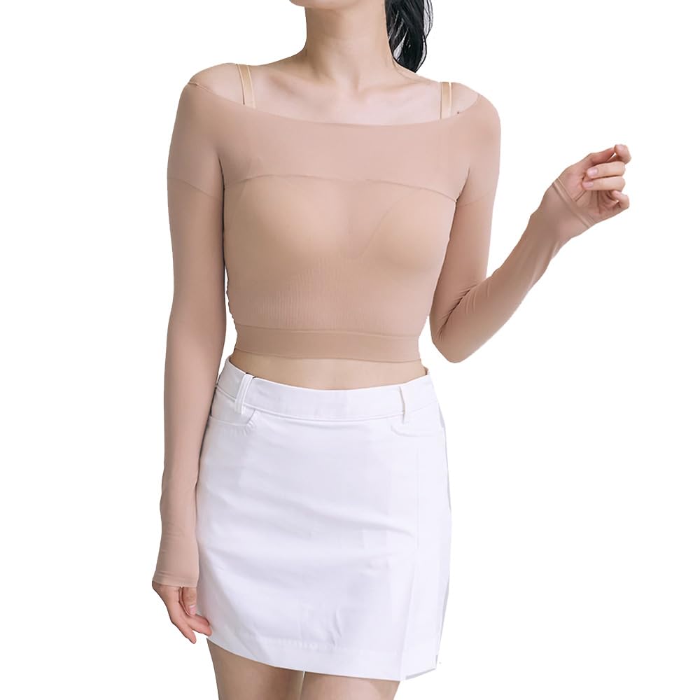 Amazon.co.jp: 素肌フィットUVカットクロップインナー ゴルフ