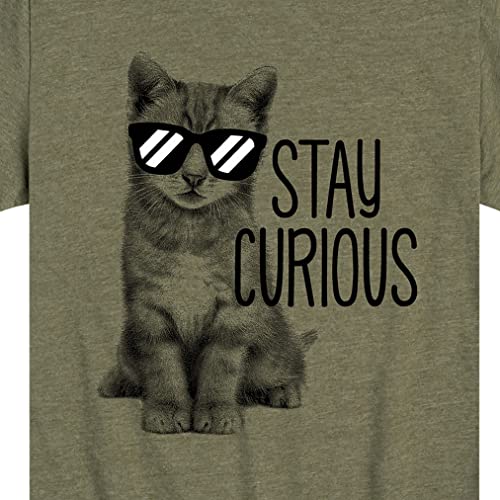 Instant Message - Stay Curious Cat - Toddler & Youth Short Sleeve Graphic T-Shirt3