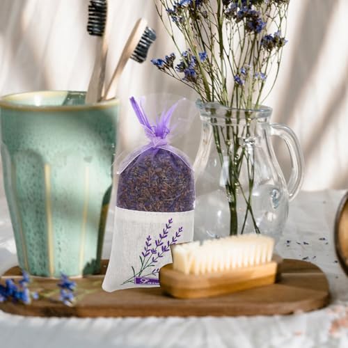 Bolsas de saco de lavanda de 50 piezas con cordón miniatura 4