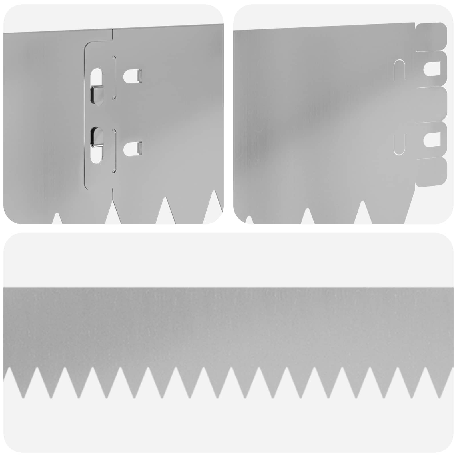 Lot de 20 bordures de pelouse en acier - 103 x 10 cm - Résistantes aux intempéries - Bordure de jardin flexible pour parterres, rebords, chemins et terrasse - Avec système d'emboîtement