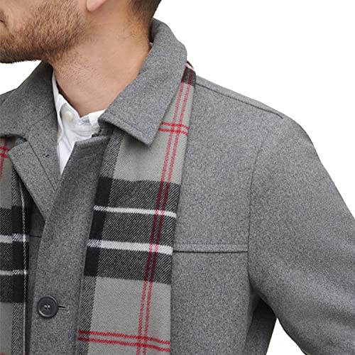Image of Dockers Men's Weston Wool Blend Coat With Scarf (Regular and Big & Tall)