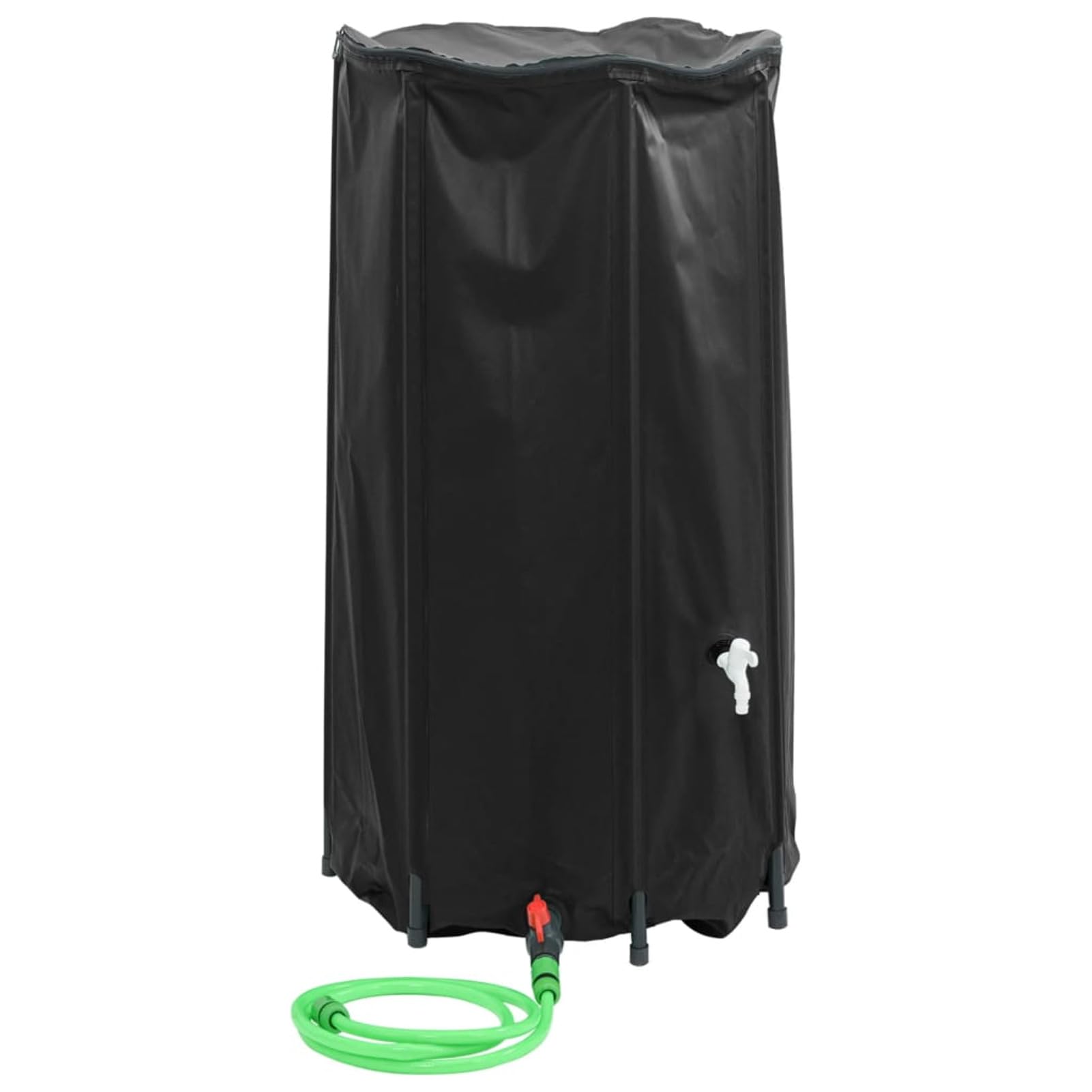 JUDYY Serbatoio Acqua con Rubinetto Pieghevole 250 L in PVC,Bidone per la Raccolta dell'Acqua Piovana,Serbatoio Cisterna Raccolta Acqua-155998