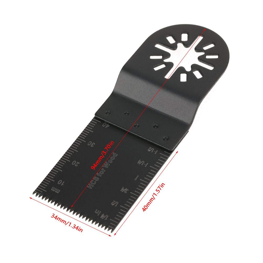 Kit di lame per multiuso multiuso 20 lame per oscillanti universali 34 mm, con pennarelli integrati per il taglio