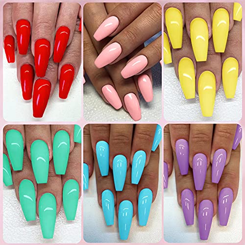 Semi-permanenter Lack 6 Farben Nagellackset Paillettengel Nagellack Nagelstudio Farbkleber schnelltrocknendes Nagelset… – Bild 3