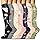 7 Pairs Graduated Compression Socks Women and Men Circulation, Compression Stockings for Support Running Travel (Flower2, S/M)