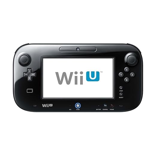 Replacement Official Authentic Nintendo Wii U Gamepad [Black] - Bulk Packaging