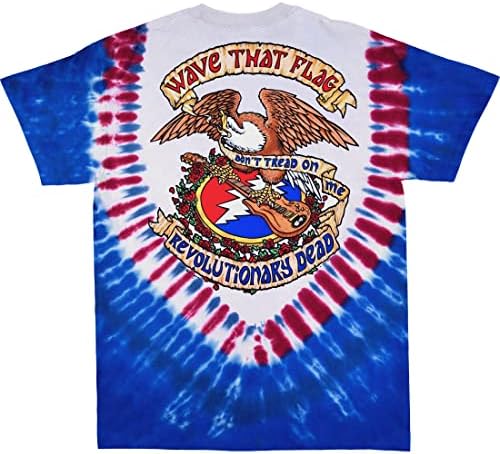 Liquid Blue Padrão masculino Grateful Revolutionary Dead USA SYF