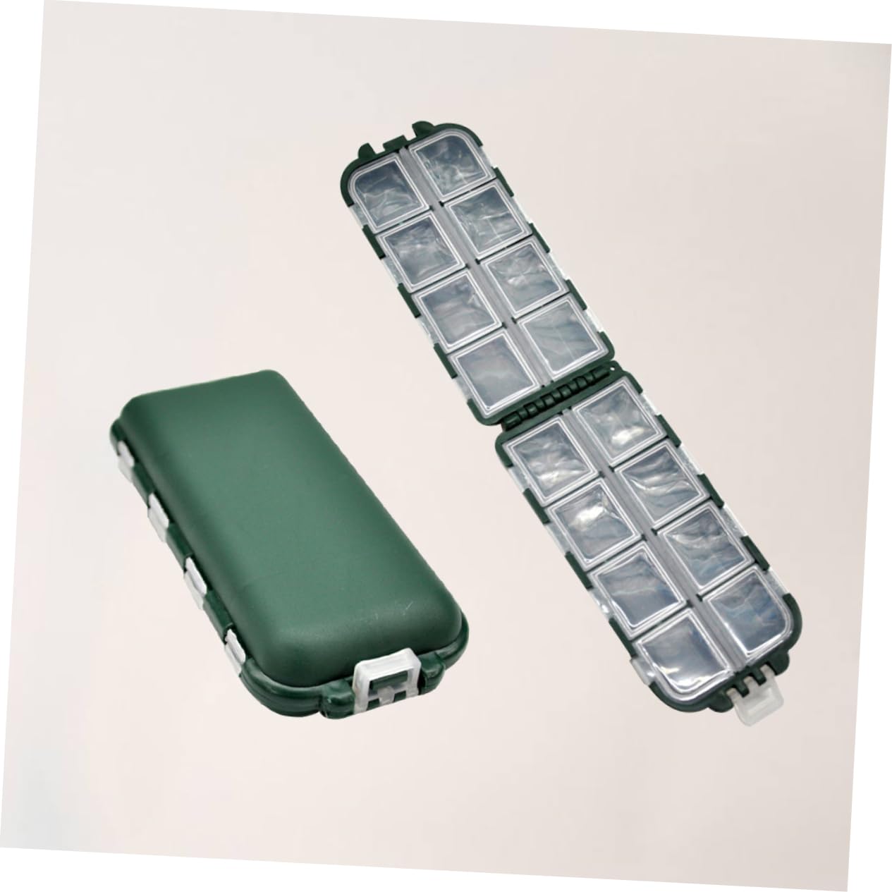 SUPVOX 2Pcs Fishing Tackle Storage Boxes Accessory Organizer for Fishing Bait Hooks Design for Easy Carrying Fishing Backpack Vest Pocket