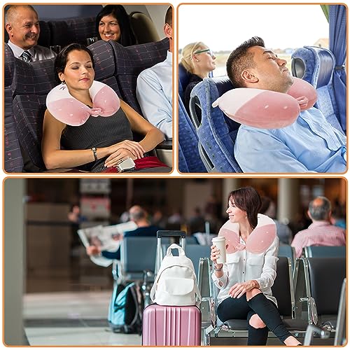Firtink Nackenkissen Kinder, Cartoon Tier Memory Foam Reisekissen Flugzeug, 30 x 30cm Nackenkissen Reise Kinder Nackenhörnchen Erwachsene U-Geformte Nackenstützkissen für Reisen (ab 3 Jahren)