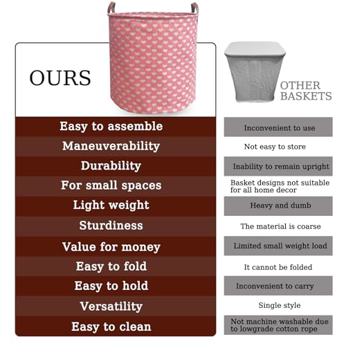 Image of Waterproof Laundry Hamper Collapsible Laundry Basket Leather Handle Laundry Bag Large Clothes Storage Toy Organization for Bathroom Bedroom Laundryroom College Dorms (Laundry Basket-002)