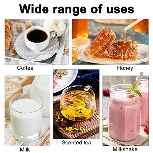 Blue Top Individually Paper Wrapped Wooden Coffee Stirrers 7 Inch Pack 500, Disposable Wood Sticks For Coffee/Tea/Hot Beverage/Hot Chocolate/Cold Drinks, Wood Blenders For Butter Sugar,Craft Stick #TOP5