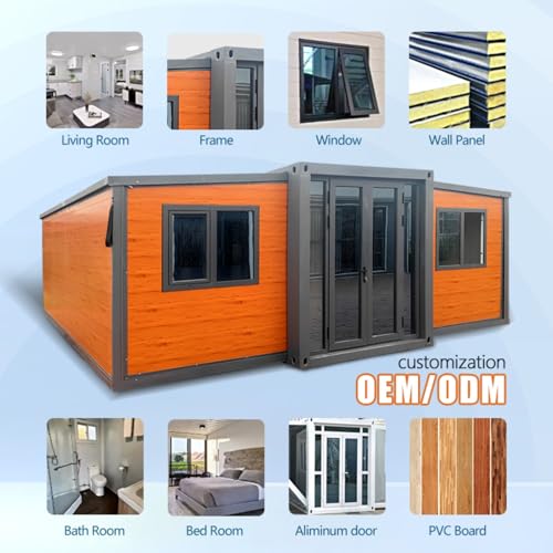 2 Story Luxury Villa Portable Tiny House Container Homes Office Casas Prefrafricadas Modulares 3 Bedroom Prefab Folding Modular Detachable House Mobile Foldable Home for Sale - Image 6