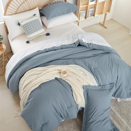 Image of weigelia Twin Comforter Set with Sheets - 5 Pieces Bed in a Bag Twin